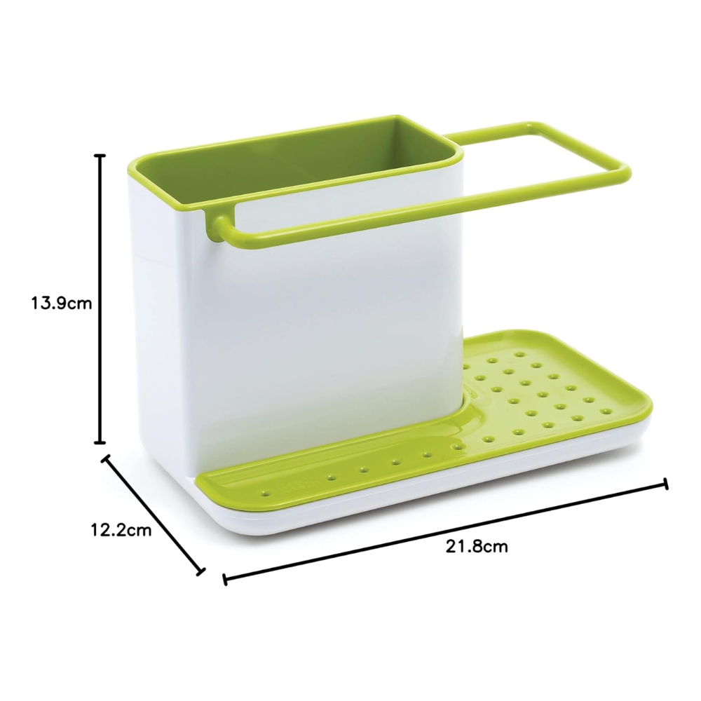 Giá để dụng cụ rửa chén Joseph Joseph 85021 Caddy (White / Green) (màu trắng/ xanh cốm)