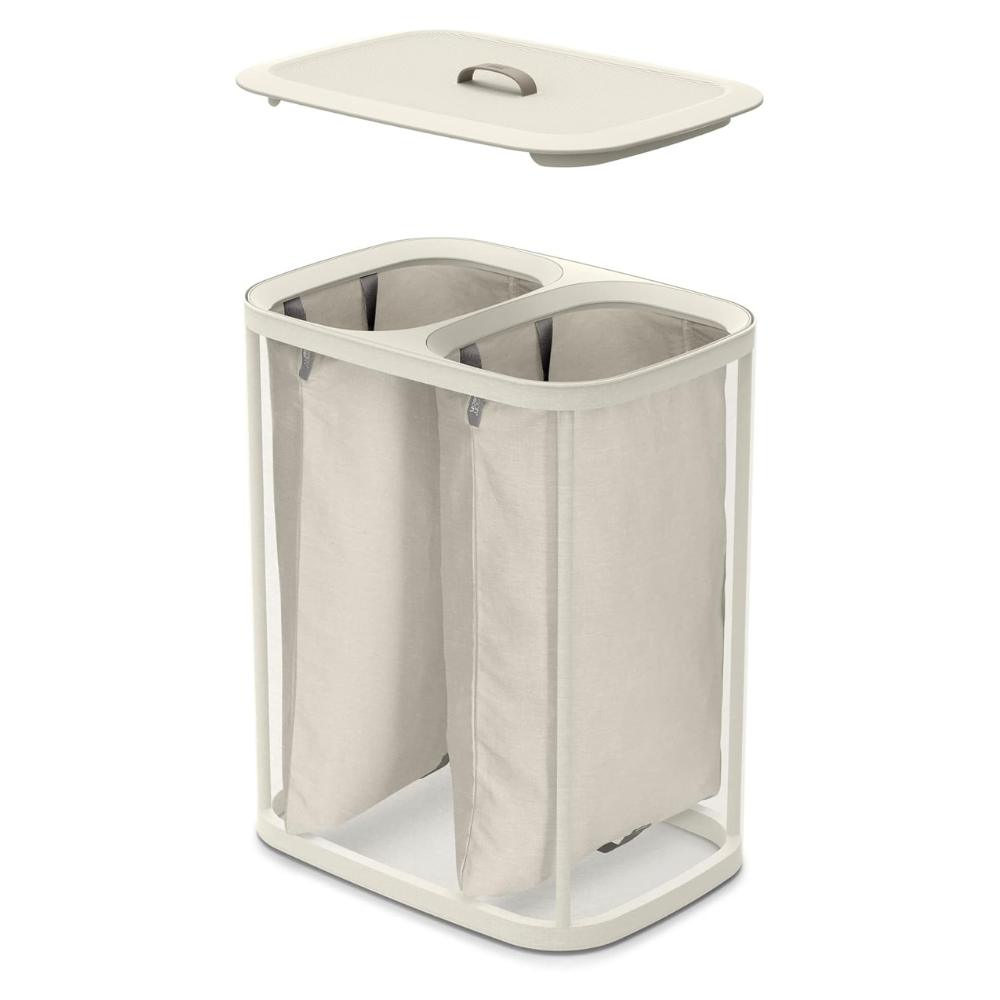 Giỏ đựng quần áo 2 ngăn có quai xách Joseph Joseph 50020 Tota 90L (ECRU)