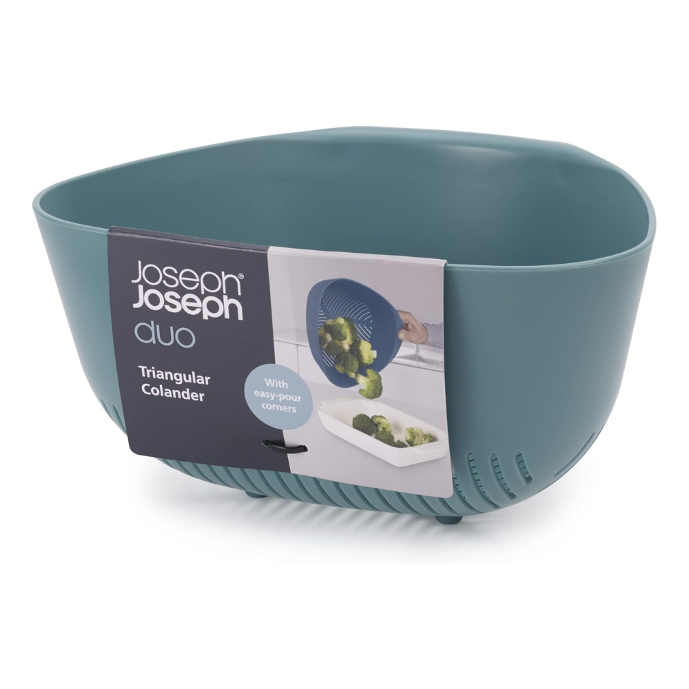 Rổ đựng đồ có tay cầm Joseph Joseph 10548 Duo Triangular Colander (Dark Opal) màu xanh