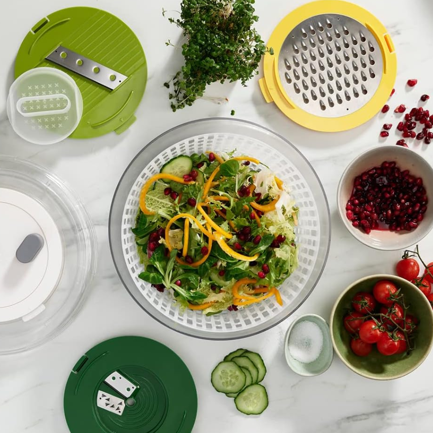 Rổ quay rau Joseph Joseph 20154 Multi-Prep™ 4-in-1 Salatzubereitungs-Set - Mehrfarbig VE 2