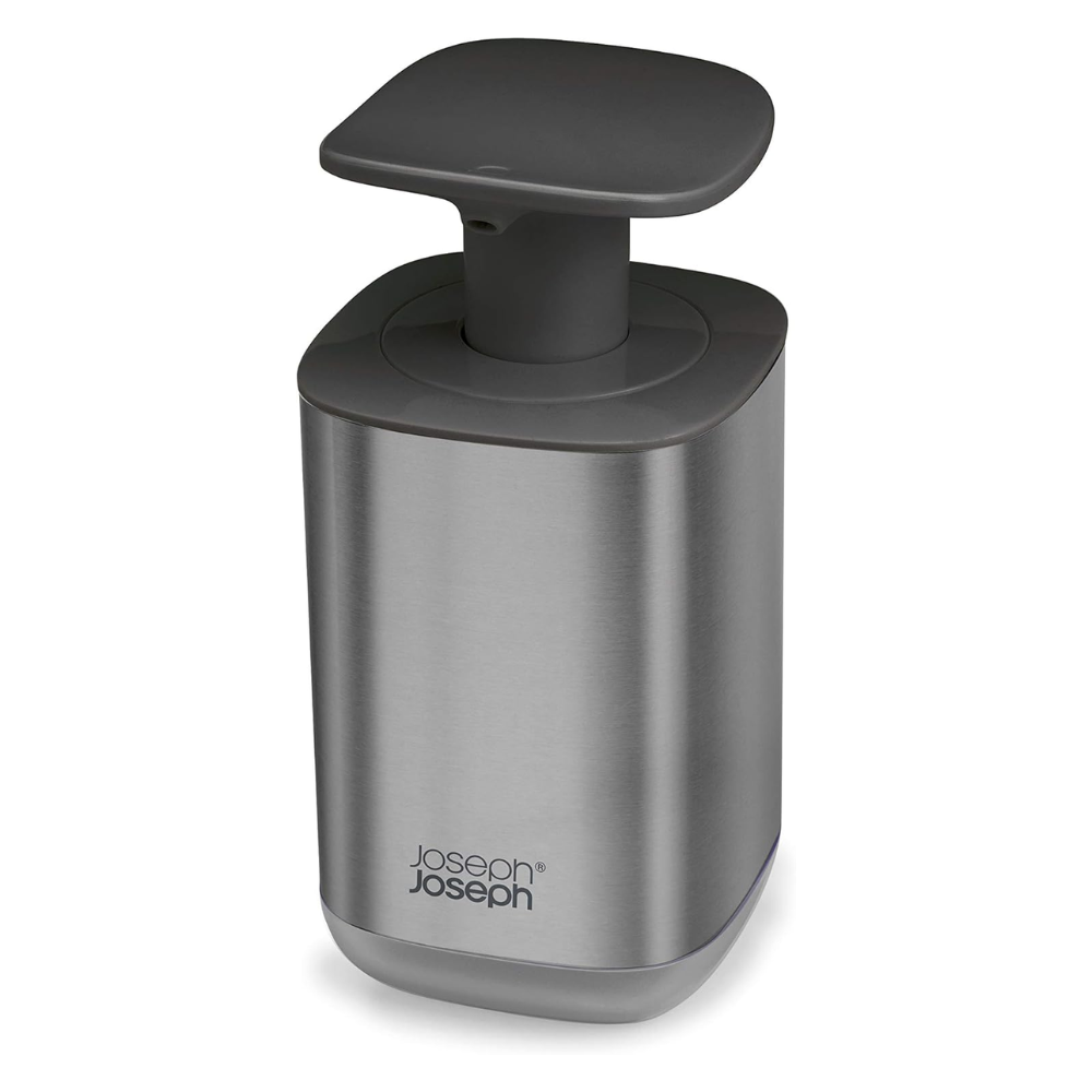 Bình đựng xà phòng Joseph Joseph 85164 Presto™ Edelstahl Hygienischer Seifenspender - Grau VE 4 (màu inox)
