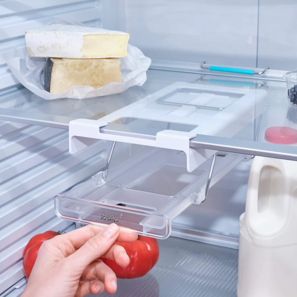 Bộ 2 giá để lon Joseph Joseph 8500008 FridgeStore™ Under-Shelf Pack of 2 Collapsible Can Dispensers