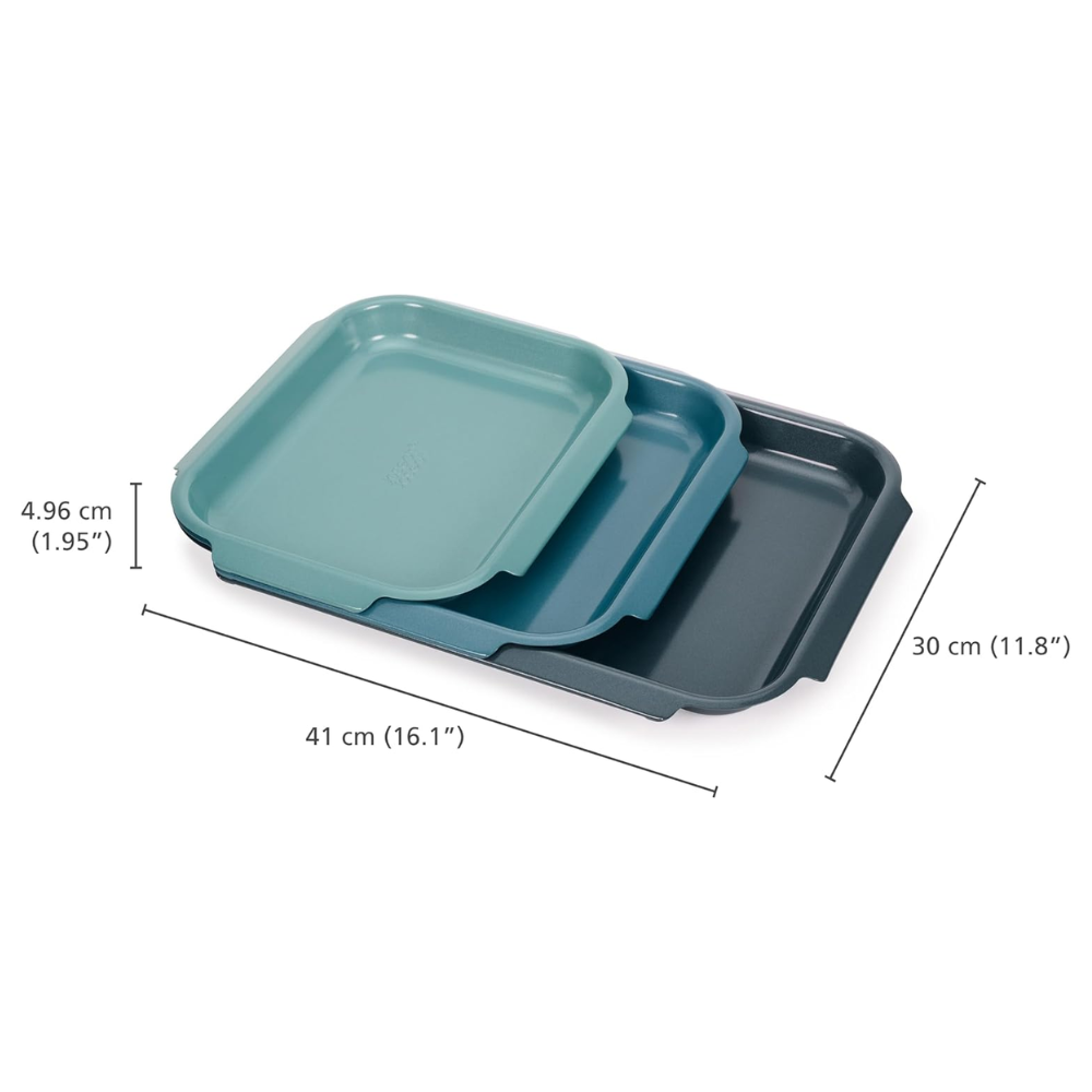 Bộ 3 khay nướng chống dính Joseph Joseph 45064 Nest Bake