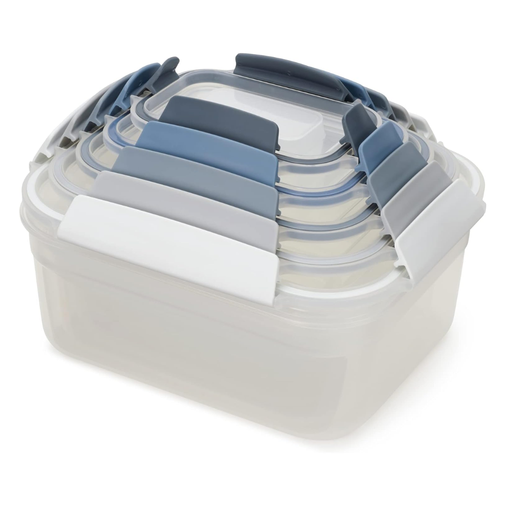 Bộ 5 hộp nhưa đựng thực phẩm Joseph Joseph 81105 Nest™ Lock Multi-Size 5pc Set - Sky (Editions)
