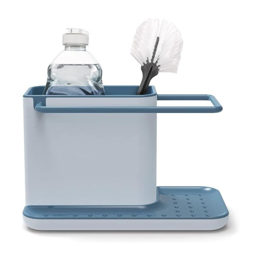 Hộp đựng dụng cụ cọ rửa Joseph Joseph 85180 Caddy Kitchen Sink Area Organiser màu xanh trắng