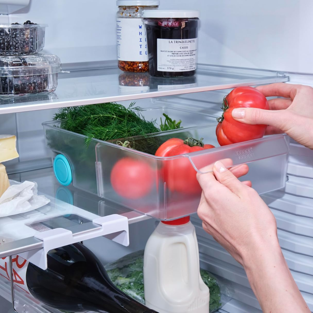 Hộp đựng đồ Joseph Joseph 8500009 Fridgestore Extra Large Storage Caddy có bánh lăn