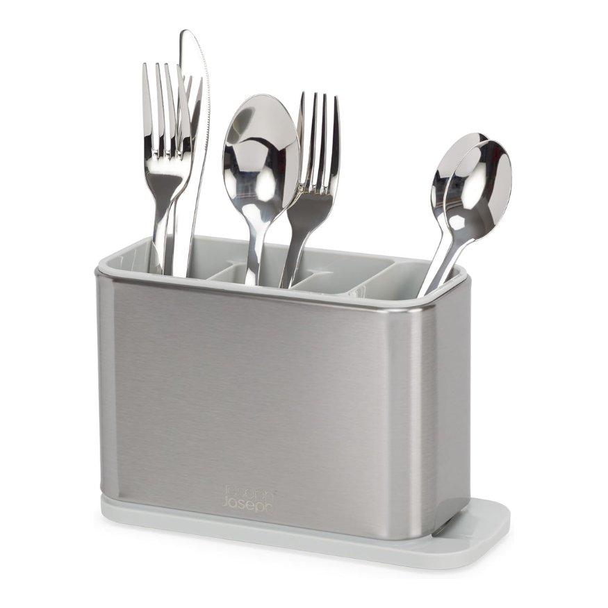 Hộp đựng thìa dĩa Joseph Joseph 851694 Surface Stainless Steel Cutlery Drainer - Light Stone