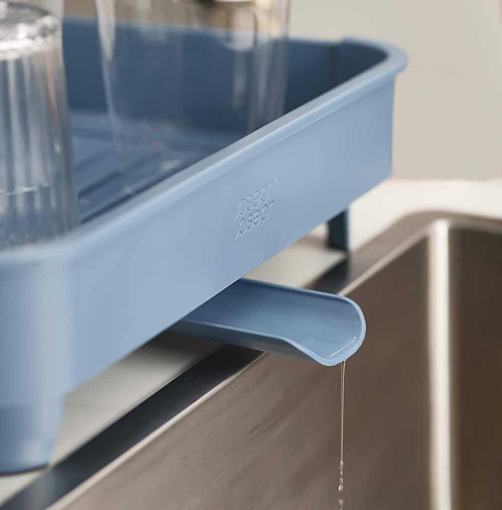 Khay đựng bát đĩa Joseph Joseph 85185 Extend™ Expandable Dish Drainer - Editions màu xanh dương