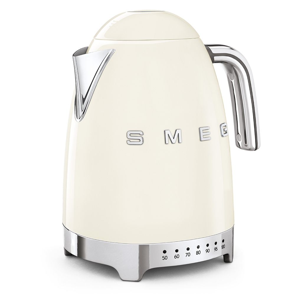 Ấm siêu tốc SMEG KLF04CREU (màu kem) - có điều chỉnh nhiệt độ