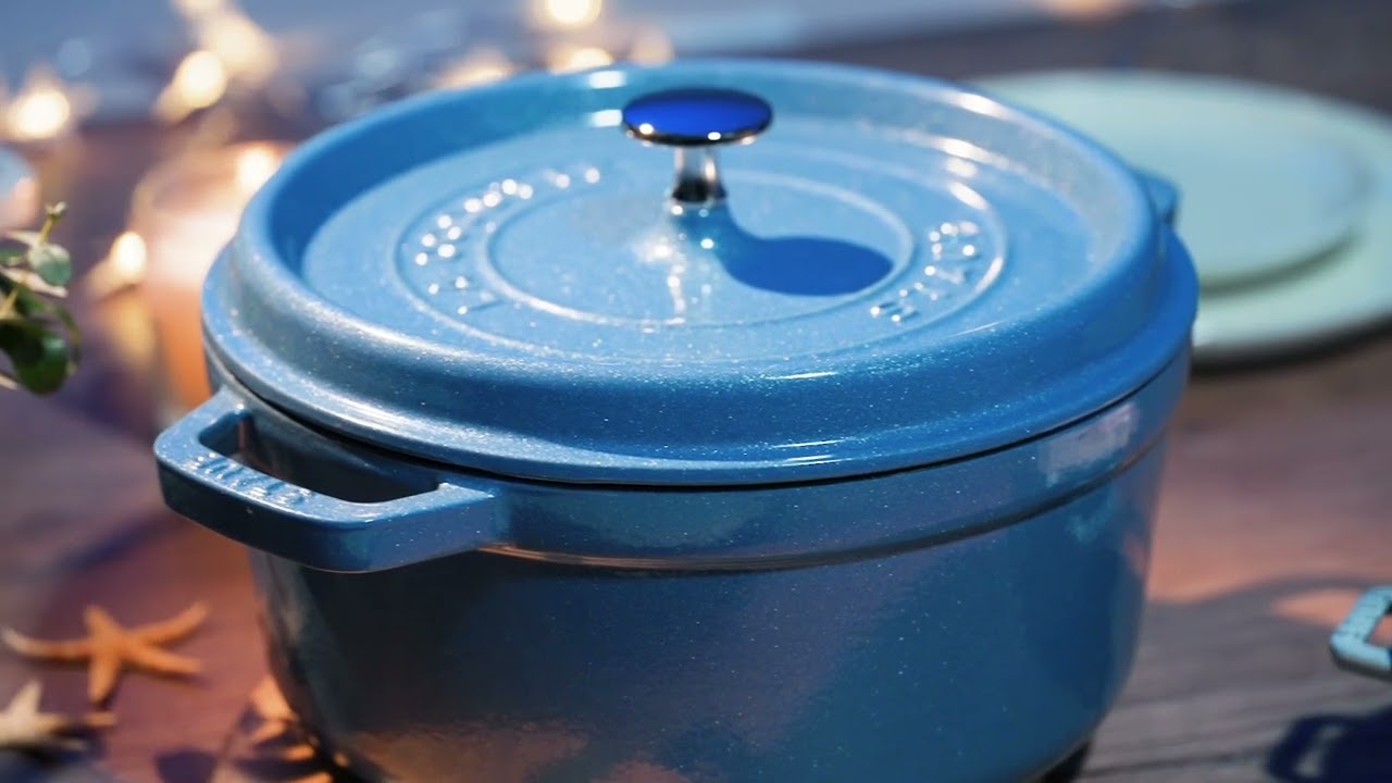 Staub - Nồi tròn màu xanh nhạt - 14cm (0.8L) - 1101470