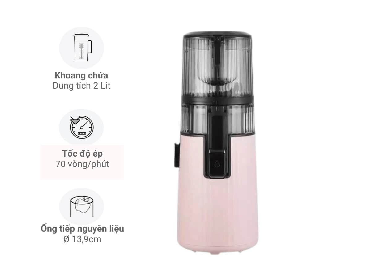 Máy ép chậm Hurom H420 màu hồng