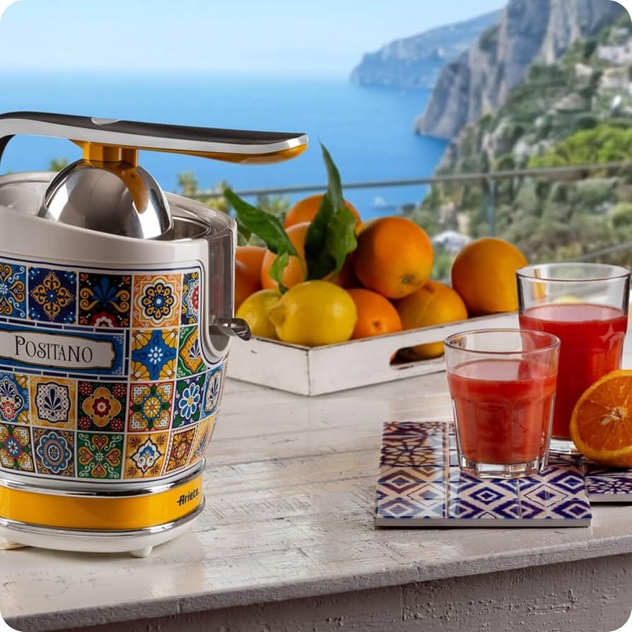 Máy vắt cam Ariete 00C04130PAR0 họa tiết Positano