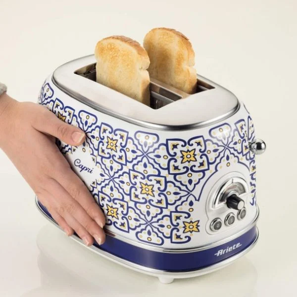 Máy nướng bánh sandwich Ariete 00C197100AR0 màu trắng xanh