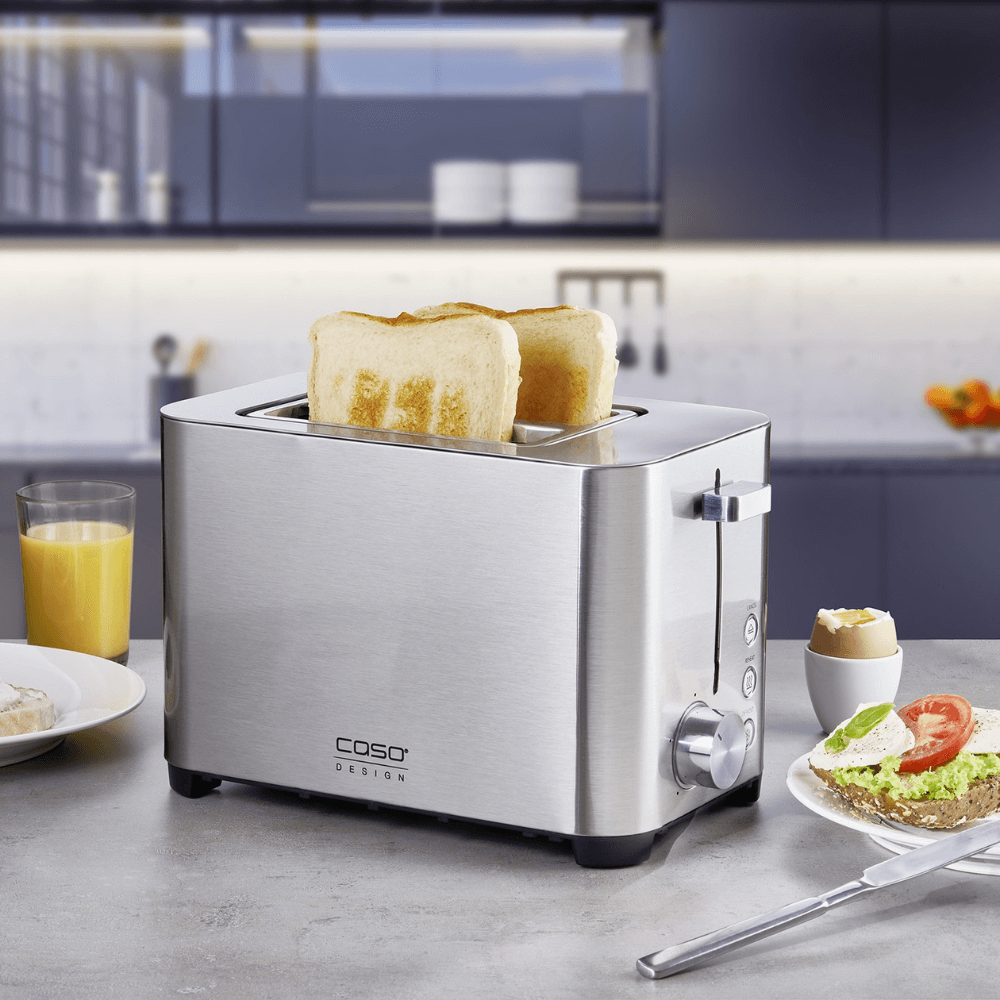 Máy nướng bánh mỳ CASO Classico T2 Duo 2 lát màu bạc