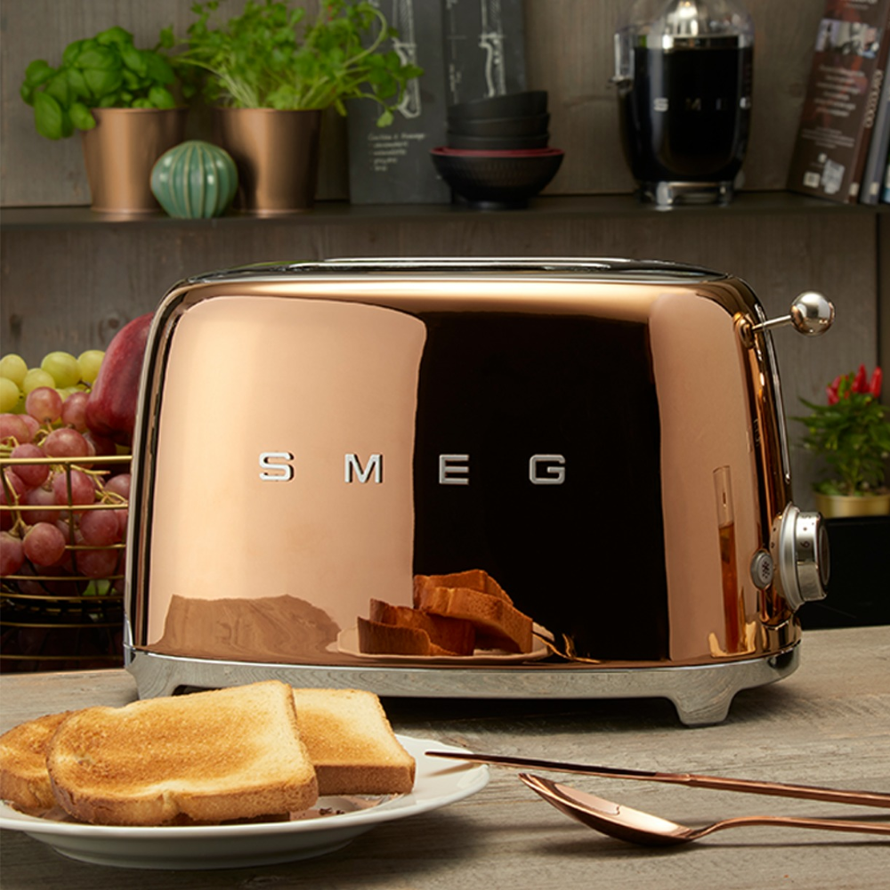 Máy nướng bánh mì SMEG TSF01RGEU màu đồng