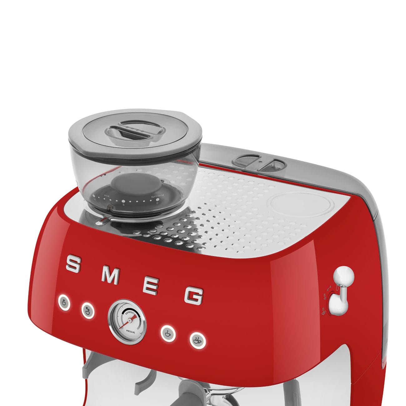 Máy pha cafe SMEG EGF03RDEU màu đỏ có kèm cối xay