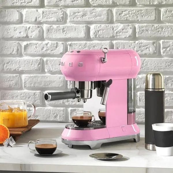 Máy pha cafe SMEG ECF01PKEU màu hồng