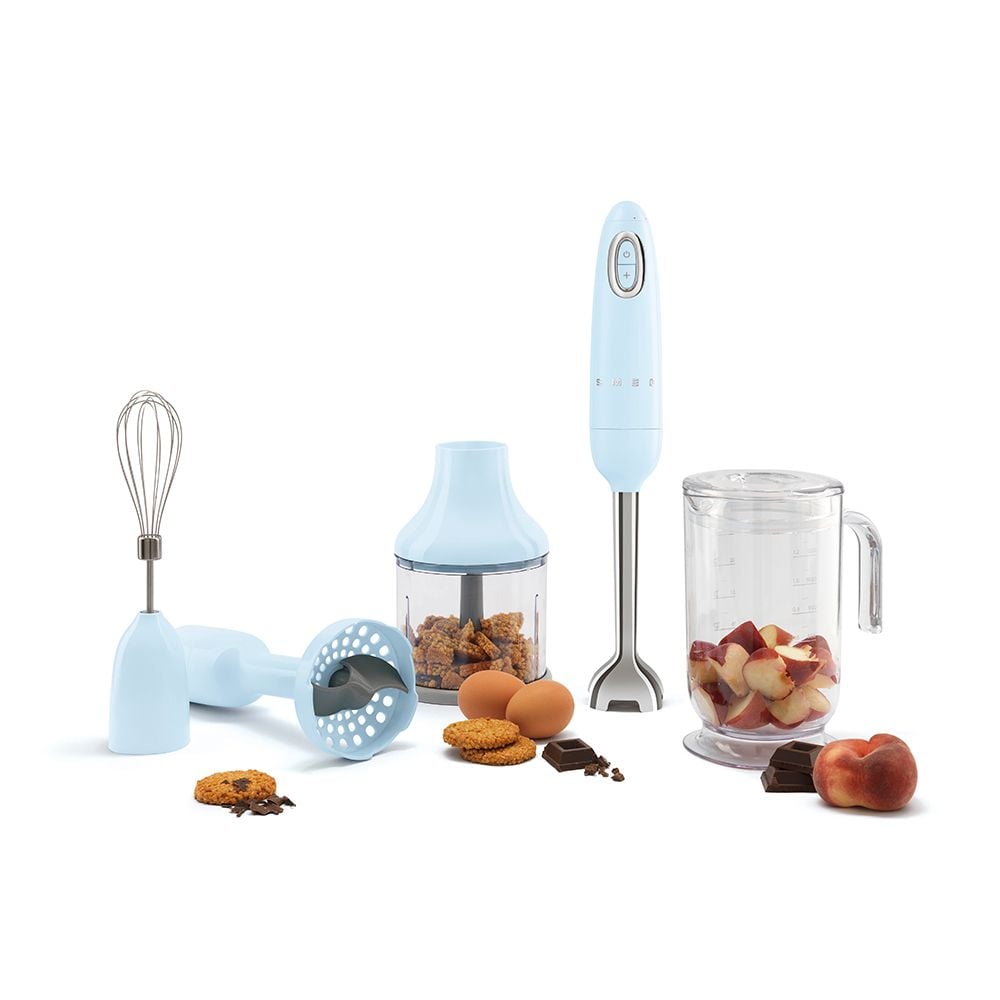 Set máy xay cầm tay SMEG HBF02PBEU màu xanh Pastel Blue
