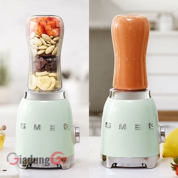 Máy xay sinh tố mini SMEG PBF01PGEU màu xanh mint