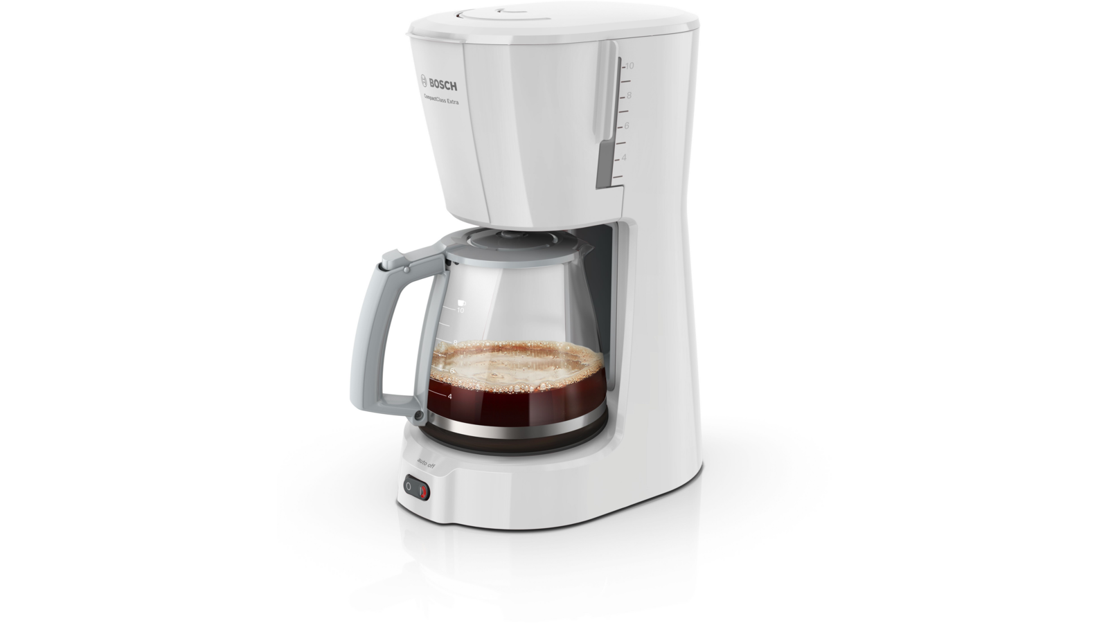 Máy pha cafe 10-15 tách/ lần BOSCH TKA3A031 (màu trắng - 1100W - 1.25L)