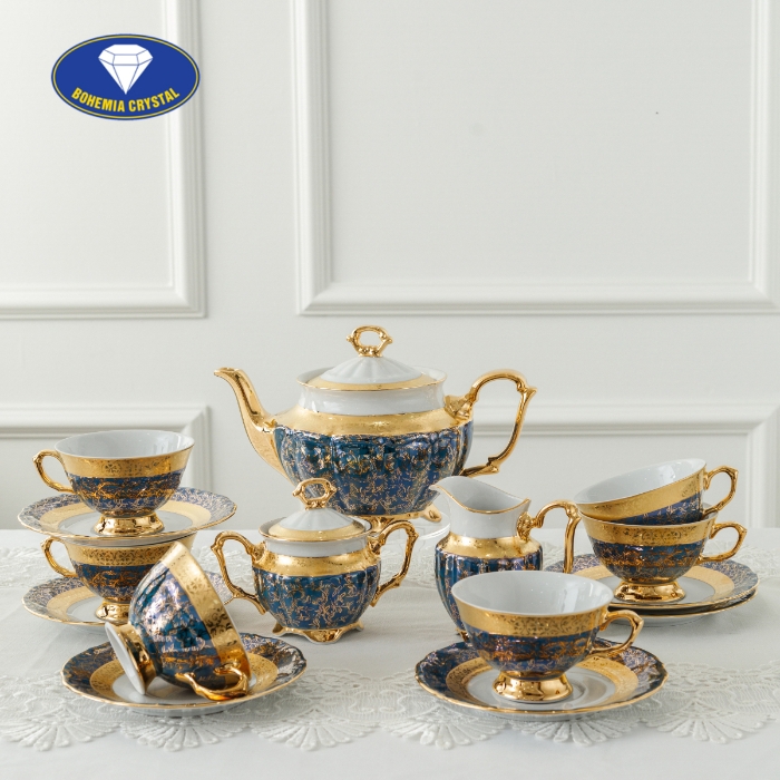 Bohemia - Bộ ấm trà sứ Tiệp MT CS LM011