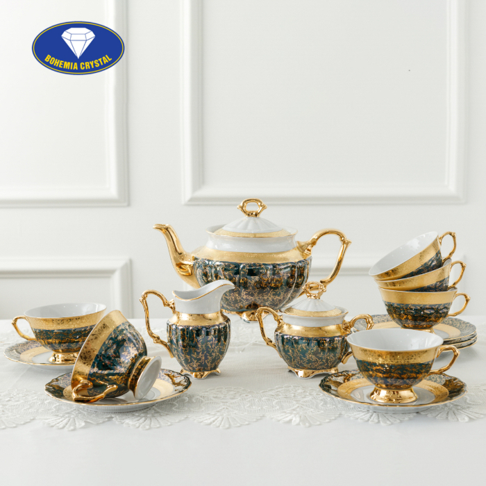 Bohemia - Bộ ấm trà sứ Tiệp MT CS LZ011