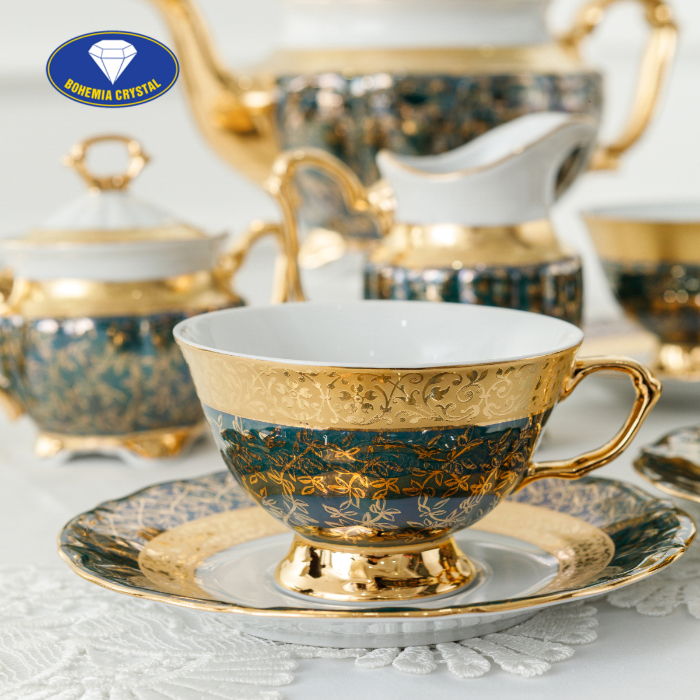 Bohemia - Bộ ấm trà sứ Tiệp MT CS LZ011