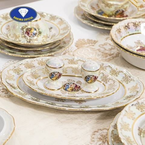 Bohemia - Bộ đồ ăn sứ Tiệp MT JS L GR
