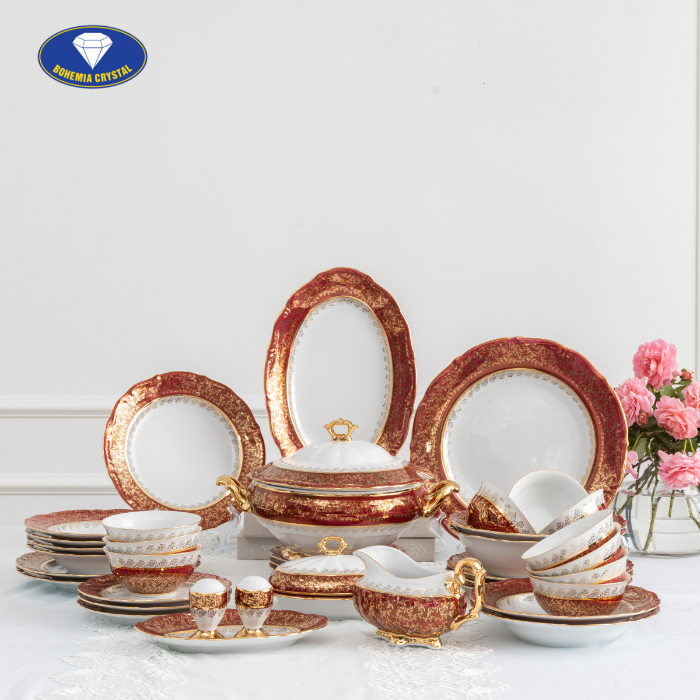 Bohemia - Bộ đồ ăn sứ Tiệp  MT JS LC111