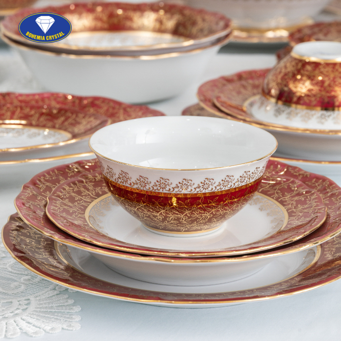 Bohemia - Bộ đồ ăn sứ Tiệp  MT JS LC111