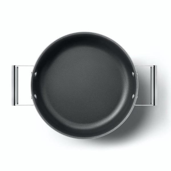 Nồi chảo SMEG CKFD2811BLM màu đen 28cm (vung kính)