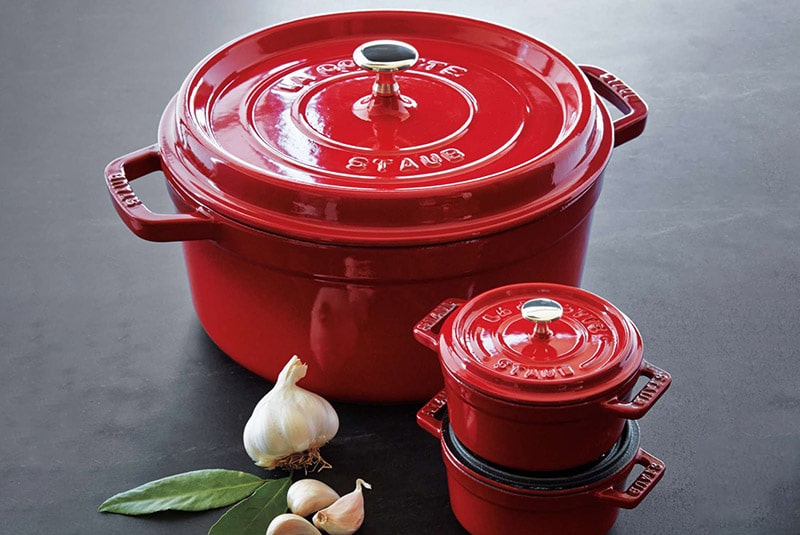 Staub - Nồi tròn màu đỏ cherry - 22cm (2.6L)