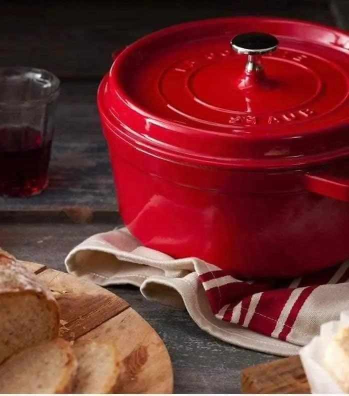 Staub - Nồi tròn màu đỏ cherry - 20cm (2.2L) (B) - 11092006-B