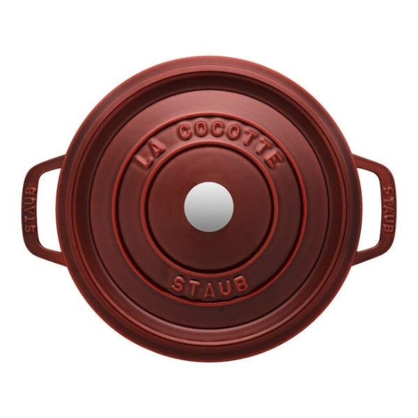 Staub - Nồi tròn màu đỏ lựu - 22cm (2.6L) - 1102287