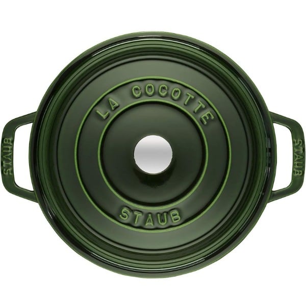 Staub - Nồi tròn màu xanh rêu - 22cm (2.6L)