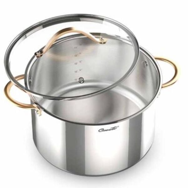 Nồi inox Ciwete Royal Knight Series 22cm vung kính