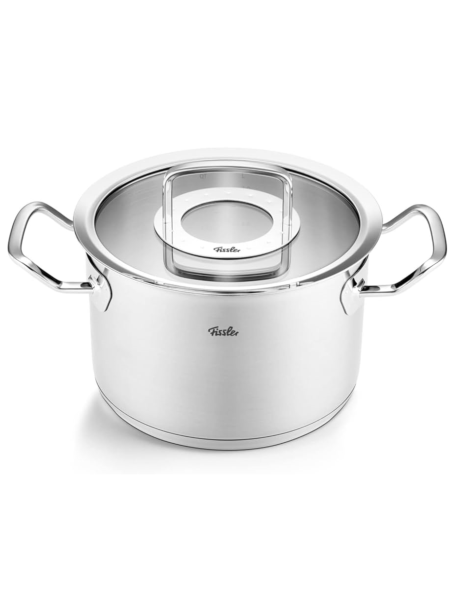 Bộ nồi Fissler Profi set 6 món vung kính kèm xửng hấp made in Germany