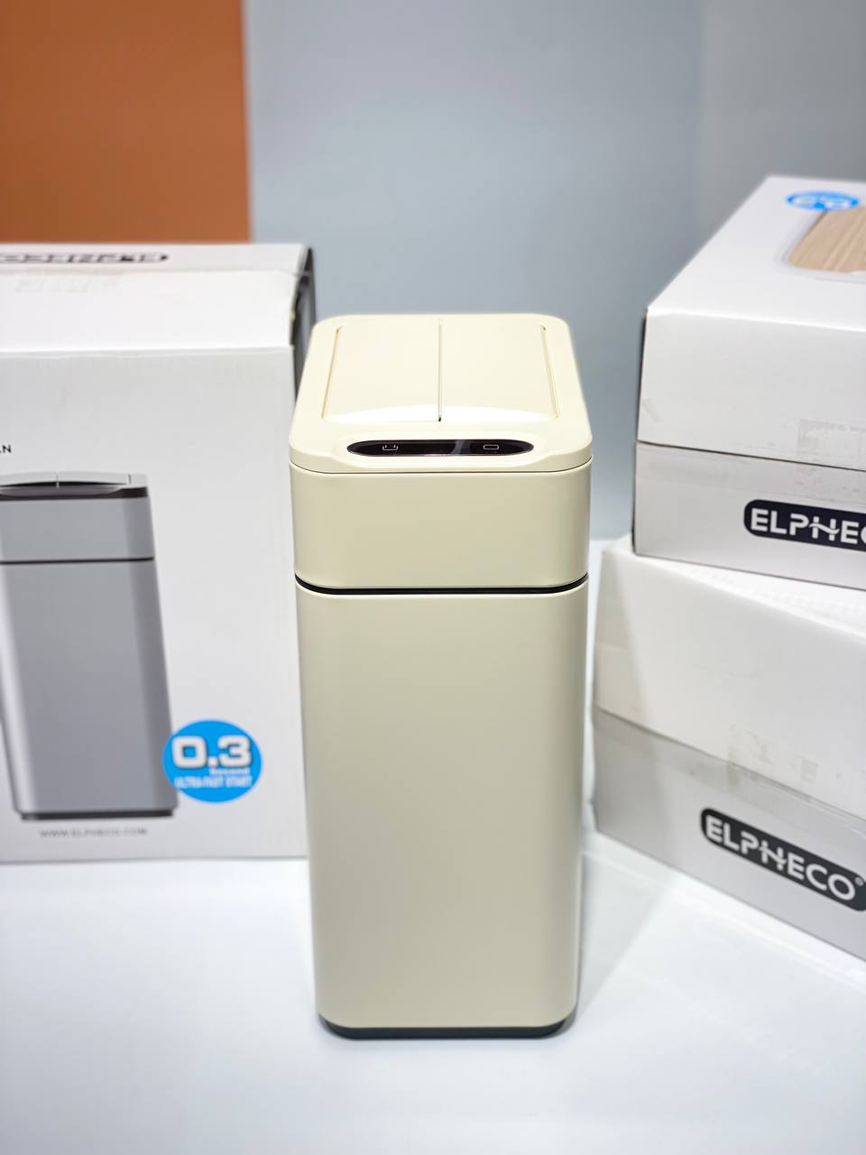 Thùng rác cảm biến cánh bướm ELPHECO Sensor ELPH9811 - 20L màu kem