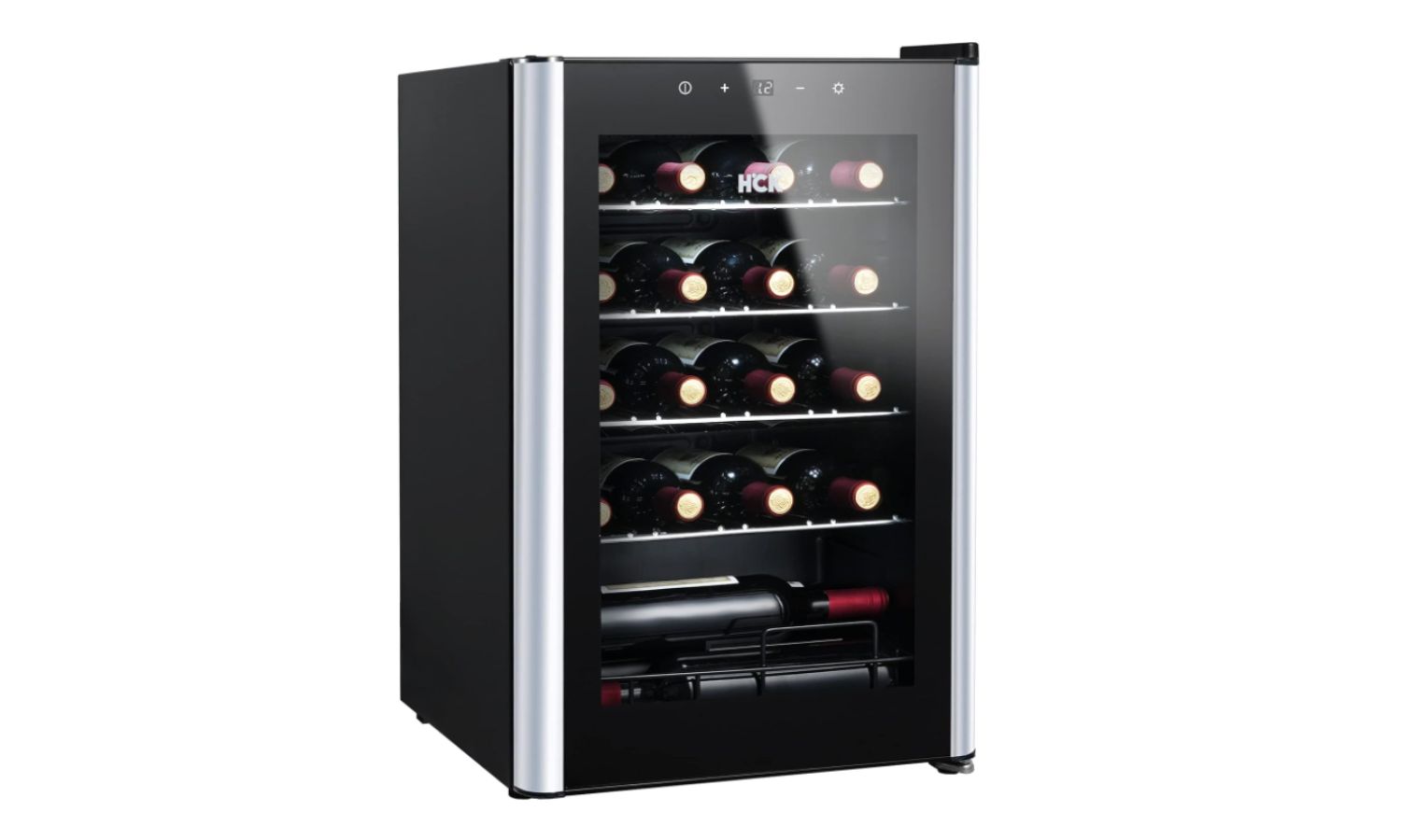 Tủ rượu HCK 70L SC-70-E màu đen mặt kính - 22 chai