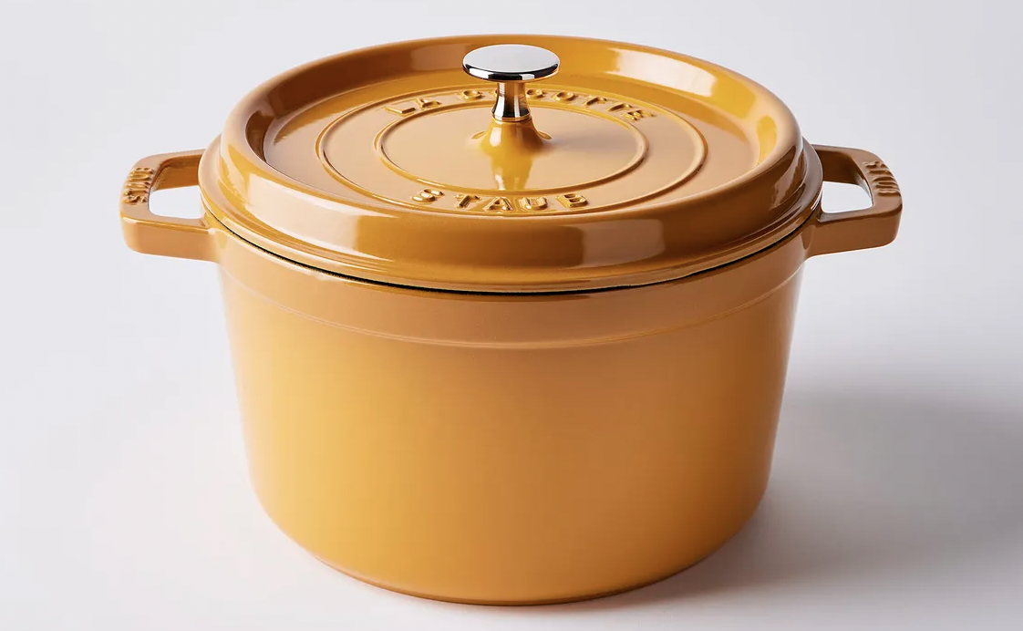 Staub - Nồi tròn màu vàng - 20cm (2.2L) (B)