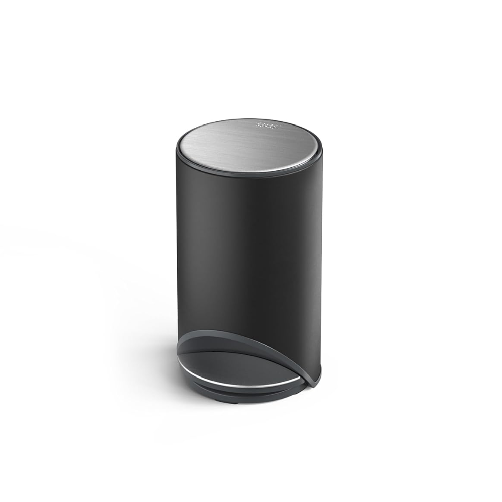 Thùng rác đạp chân Joseph Joseph Arc™ 10L Easy-push Pedal Bin 30151 màu đen mờ