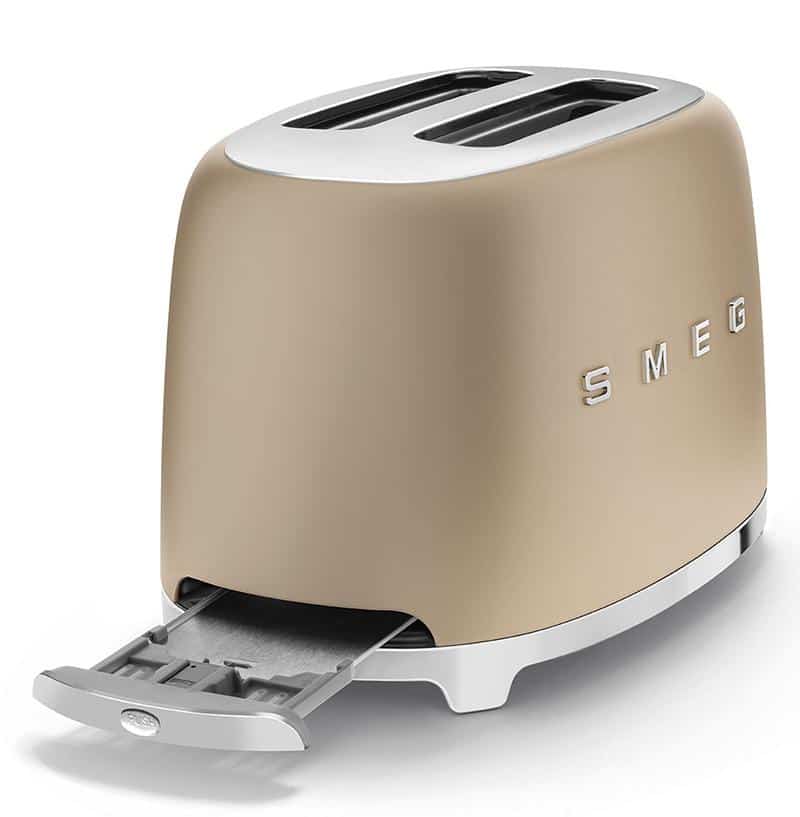 Máy nướng bánh mỳ SMEG TSF01CHMEU - màu đồng nhám