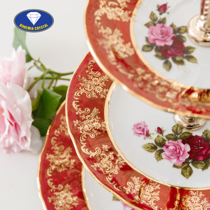 Bohemia - Đĩa sứ Tiệp 3 tầng STOJAN CL CE