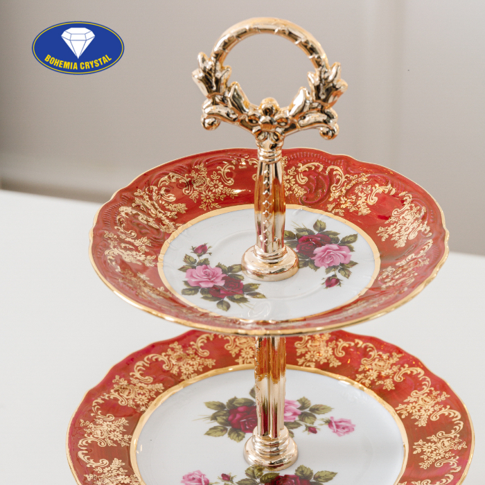 Bohemia - Đĩa sứ Tiệp 3 tầng STOJAN CL CE