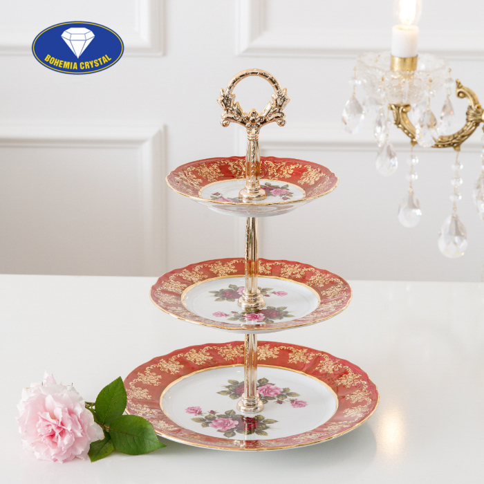 Bohemia - Đĩa sứ Tiệp 3 tầng STOJAN CL CE