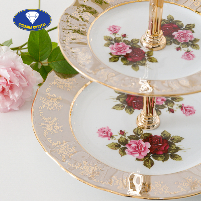 Bohemia - Đĩa sứ Tiệp 3 tầng STOJAN HL CE