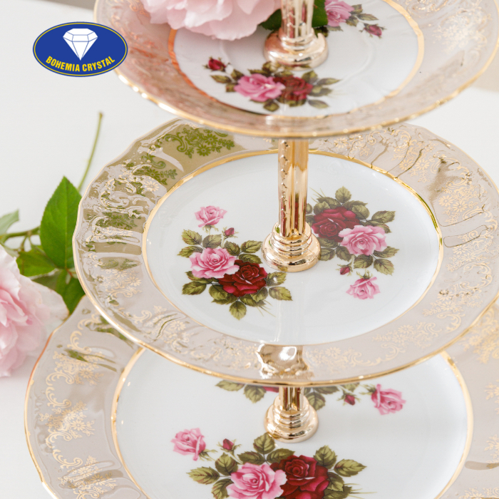 Bohemia - Đĩa sứ Tiệp 3 tầng STOJAN HL CE
