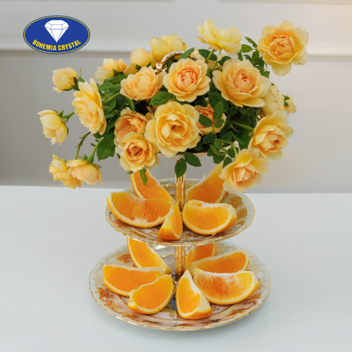 Bohemia - Đĩa sứ Tiệp 3 tầng STOJAN L GR