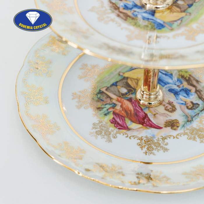 Bohemia - Đĩa sứ Tiệp 3 tầng STOJAN L GR