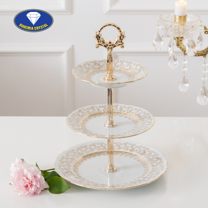 Bohemia - Đĩa sứ Tiệp 3 tầng STOJAN LB111